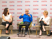 פאנל בהשתתפות: נטע בן מנחם, אורן הלמן, ונווא ג'השאן ובהנחיית שירה ספיר / צילום: יוסי כהן