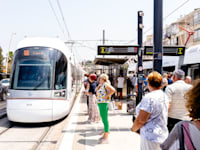 הקו האדום של הרכבת הקלה / צילום: יוסי כהן