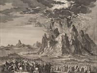 מעמד הר סיני, תחריט של יאן לאוקן מ־1723 / צילום: ויקיפדיה
