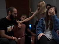 מסיבת העיתונאים שקיימו משפחות הנעדרים, ביום ראשון / צילום: ap, Maya Alleruzzo