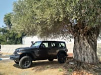 ג'יפ רנגלר ממוגן בדרך לדרום