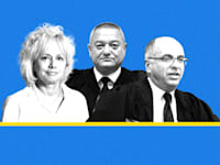 השופט נעם סולברג, השופט חאלד כבוב והיועמ''שית גלי בהרב-מיארה / צילום: רפי קוץ, שלומי יוסף, איל יצהר