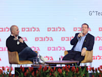 אורי וטרמן, מנכ''ל שופרסל, בשיחה עם ערן גפן, מייסד G^Team, בוועידת ישראל לעסקים 2023 / צילום: שלומי יוסף