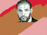 חוסאם בדראן, חבר בזרוע המדינית של חמאס / עיבוד: טלי בוגדנובסקי