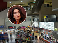 התחנה המרכזית בת''א. בעיגול: מירי רגב / צילום: תמר מצפי, מארק ישראל סלם (הג'רוזלם פוסט)