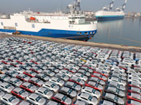 רכבים המוכנים לייצוא בסין, השבוע / צילום: Reuters, CFOTO
