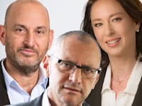 מימין: עינת כרמי ברק, יונתן אלטמן, אלמוג דורון / צילום: אייל טואג, שלמה שהם ורז רוגובסקי