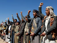 לוחמים חות'ים / צילום: ap