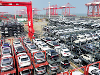 יצוא כלי רכב ממחוז ג'יאנגסו במזרח סין, פברואר 2024 / צילום: Reuters, Sipa USA