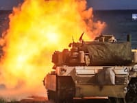 טנק מדגם אברמס M1A1 של המארינס / צילום: Reuters, ABACA