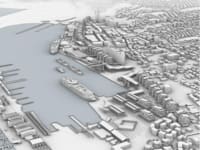 מתחם חזית הים בחיפה / הדמיה: מן-שנער-יעד אדריכלים