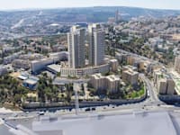 הדמיית המגדלים מתוך מסמכי התוכנית שהוגשו לוועדה / הדמיה: משרד הוק אדריכלים