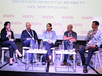 דרור מרמור, גורי נדלר, רות שוורץ, ארז קמיניץ וענאיה בנא, בפאנל בנייה, דיור והתחדשות עירונית כמנוע צמיחה / צילום: תמר מצפי