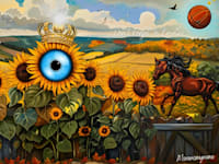 עבודה של האמנית מורן אוליאל להנצחת בר ליאור, מנרצחי הנובה, בתערוכה בעזריאלי תל אביב / צילום: מורן אוליאל