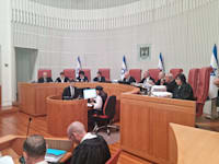 הדיון בבג''ץ על החוק הגיוס, הבוקר (א') / צילום: ניצן שפיר