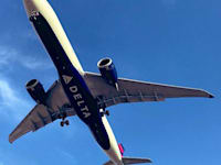 מטוס של חברת דלתא איירליינס / צילום: מיכל רז־חיימוביץ'