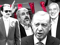 אילוסטרציה: טלי בוגדנובסקי / צילומים: AP- Mohammad Austaz, Osama Faisal, Khalil Hamra ,Philippos Christou