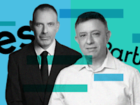 אבי גבאי, מנכ''ל פרטנר, ואילן סיגל, מנכ''ל yes / צילומים: ינאי יחיאל, רמי זרנגר; עיבוד: טלי בוגדנובסקי