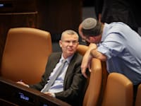 שר המשפטים יריב לוין ושמחה רוטמן במליאה / צילום: נועם מושקוביץ', דוברות הכנסת