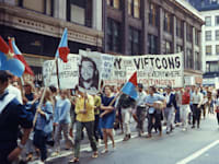 מפגינים בשיקגו 1968. אלימות משטרתית שהותירה טראומה / צילום: ויקיפדיה - David Wilson