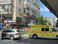 זירת הקטטה בתל אביב / צילום: תיעוד מבצעי מד''א