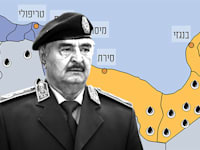 ח'ליפה חפתר, מפקד הצבא הלאומי של לוב, השולט במזרח המדינה / צילום: ap,  Jon Gambrell