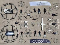 רחפנים של חברת Cando Drones / צילום: קנדו דרונס