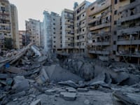 רובע דאחייה ביירות אחרי תקיפות צה''ל / צילום: ap, Bilal Hussein