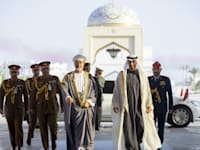 מוחמד בן זאיד, נשיא האמירויות והית׳ם בן טארק אל־סעיד, סולטן עומאן / צילום: Reuters, UAE Presidential Court