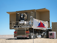 פריסת מערכת ''מגן אור'' ניידת / צילום: דוברות משרד הביטחון