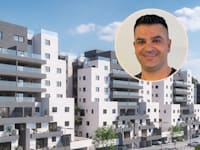 פרויקט ''שריקי הילס'' ביישוב צופים. בעיגול: חי שריקי / הדמיה: סנפשוט הדמיות, צילום: שריקי גרופ
