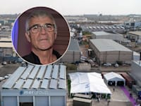 המפעל של טקמר באשקלון. בעיגול: יש דוידי / צילום: (רחפן) שי דרויק, תמר מצפי