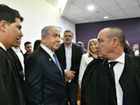 ראש הממשלה בנימין נתניהו בבית המשפט המחוזי בתל אביב / צילום: ראובן קסטרו- פול וואלה