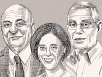 ארי קלמן, תמר יסעור, יצחק תשובה / איור: גיל ג'יבלי