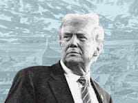 דונלד טראמפ על רקע גרינלנד. הודיע על מינוי אחראי לסיפוח האי / צילומים: רויטרס, שאטרסטוק