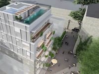 הבניין בשוק העיראקי של מחנה יהודה בירושלים / הדמיה: LSA אדריכלים