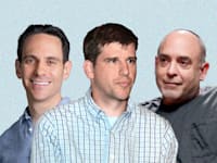 סנדר כהן, מייקל אייזנברג, אדם פישר / צילום: ערוץ היוטיוב של קרן אלף, איל יצהר, באדיבות קרן בסמר