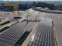 קירוי סולארי, חניון איקאה נתניה / צילום: באדיבות וולטה סולאר