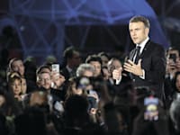 עמנואל מקרון, נשיא צרפת, בוועידת ה־AI שאירח בפריז / צילום: Reuters, Blondet Eliot ABACA