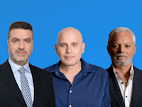 מימין: איתן יוחננוף, לוי הלוי ויניב שיראזי / צילום: איל יצהר, ענבל מרמרי, כלמוביל