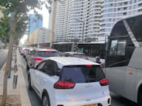 דרך בגין. נסיעה איטית ומייגעת / צילום: תמונה פרטית