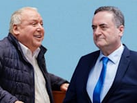 ישראל כ''ץ, שר הביטחון ודוד אמסלם, השר הממונה על החברות הממשלתיות / צילום:  מארק ישראל סלם - הג'רוזלם פוסט, נועם מושקוביץ', דוברות הכנסת