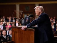 דונלד טראמפ נואם בקונגרס / צילום: Reuters, Win McNamee