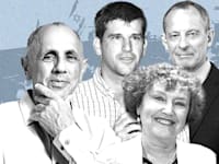 יוג'ין קנדל, קרנית פלוג, מייקל אייזנברג, רם בלינקוב / צילום: ניקי וסטהפל, המכון הישראלי לדמוקרטיה, איל יצהר