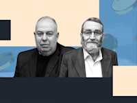מימין: ח''כ משה גפני, יו''ר ועדת הכספים, ודובי אמיתי, יו''ר נשיאות המגזר העסקי / צילום:  איל יצהר, חן גלילי
