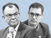 משה בר סימן טוב ופרופ' ציון חגי / צילום: כדיה לוי, יוסי כהן