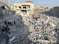 הריסות בשג'אעיה‎, הבוקר / צילום: Reuters, Anadolu