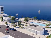 בית המלון שיוקם במקום הקזינו בבת גלים בחיפה / הדמיה: גורדון אדריכלים