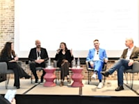 דרור רוסמן, אורן כהן בוטנסקי, ליטל וקסלר ואבי זיתן, בפאנל משותף / צילום: יוסי כהן