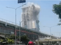 קריסת הבניין בבנגקוק / צילום: לפי סעיף 27א' לחוק זכויות יוצרים